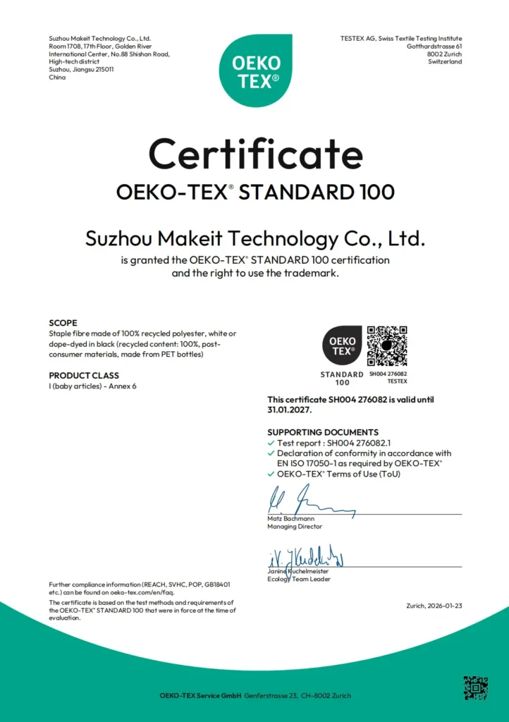 2026 - OEKO 100 RECYCLE WHITE&BLACK