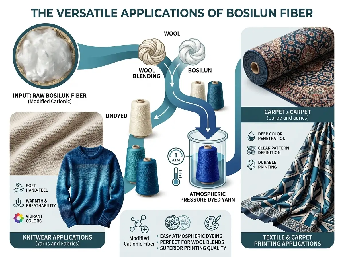 Bosilun Fiber-Modified Cationic Fiber applications