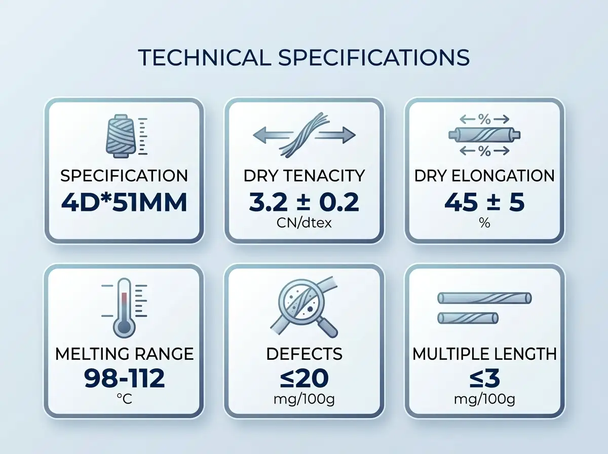 low melt fiber features