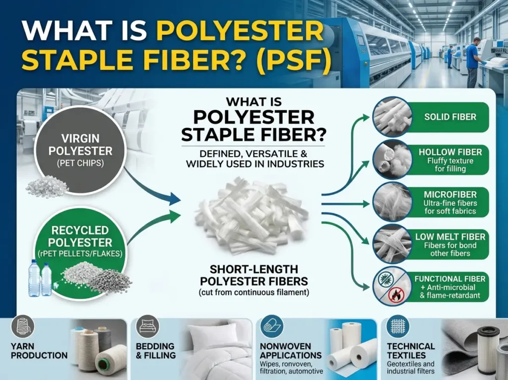 What Is Polyester Staple Fiber