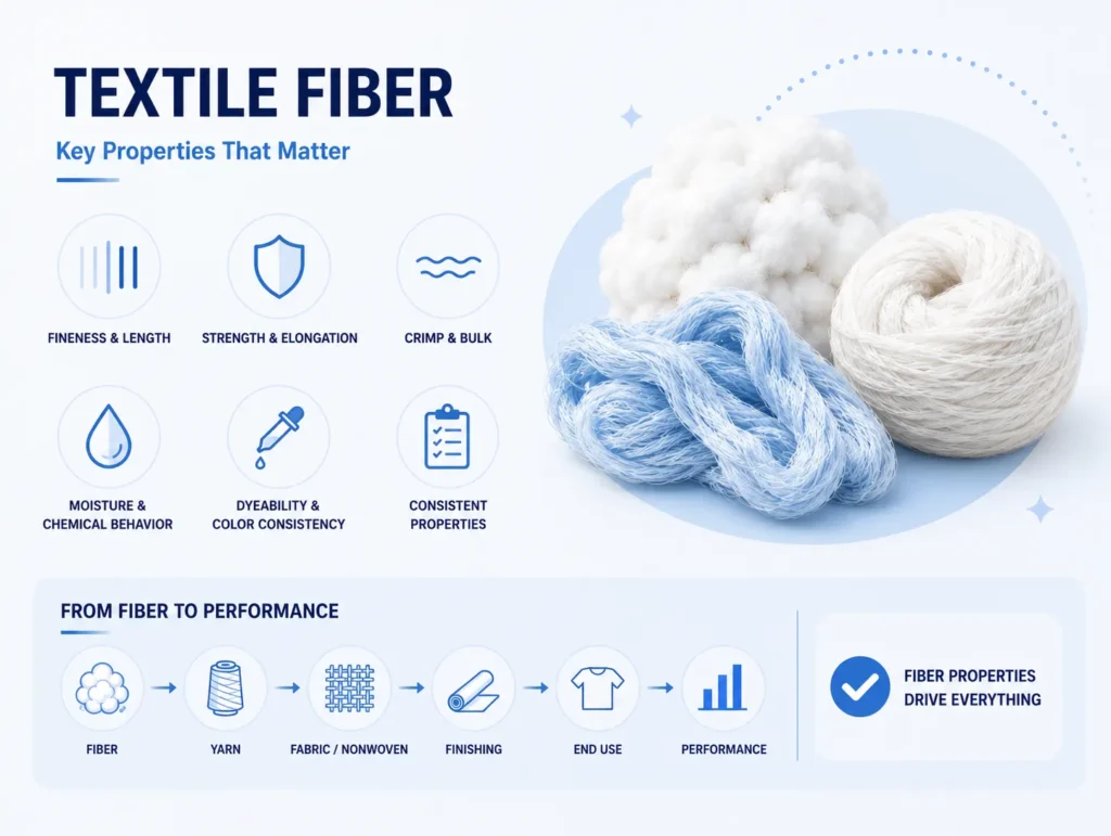 textile fiber key properties