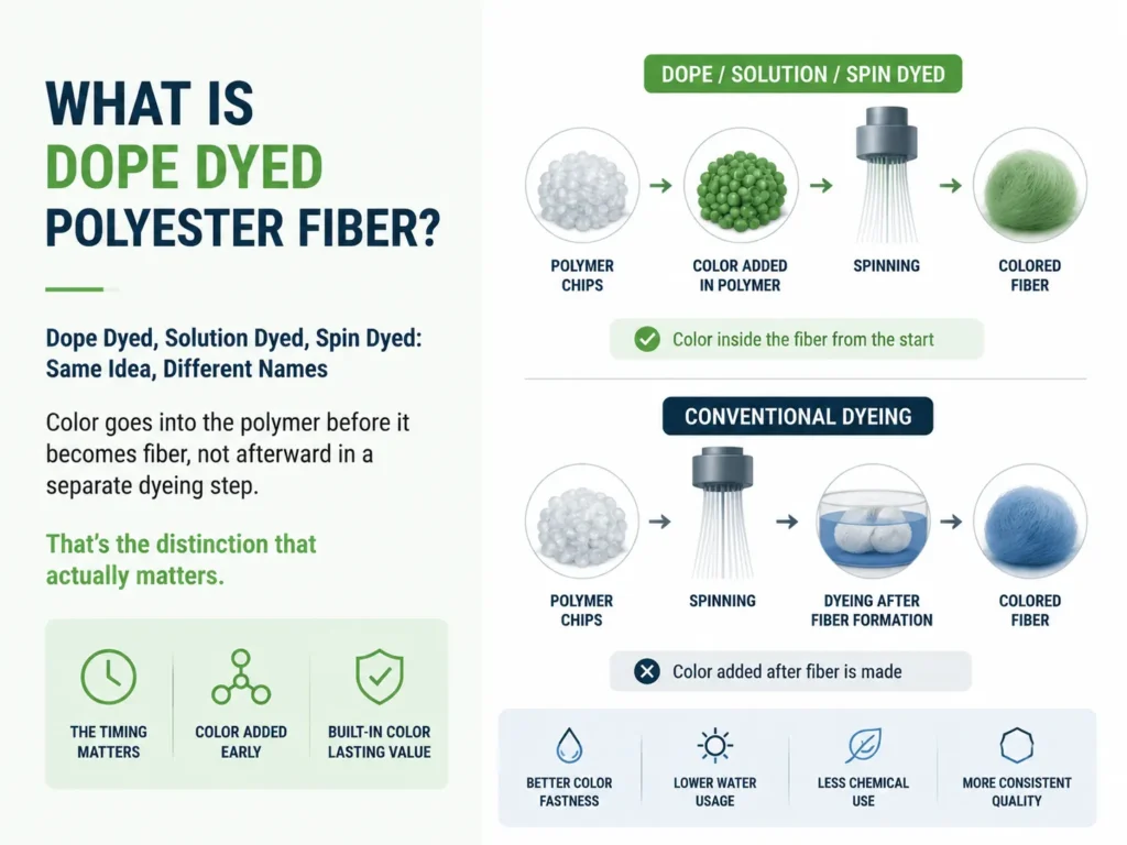 What Is Dope Dyed Polyester Fiber?