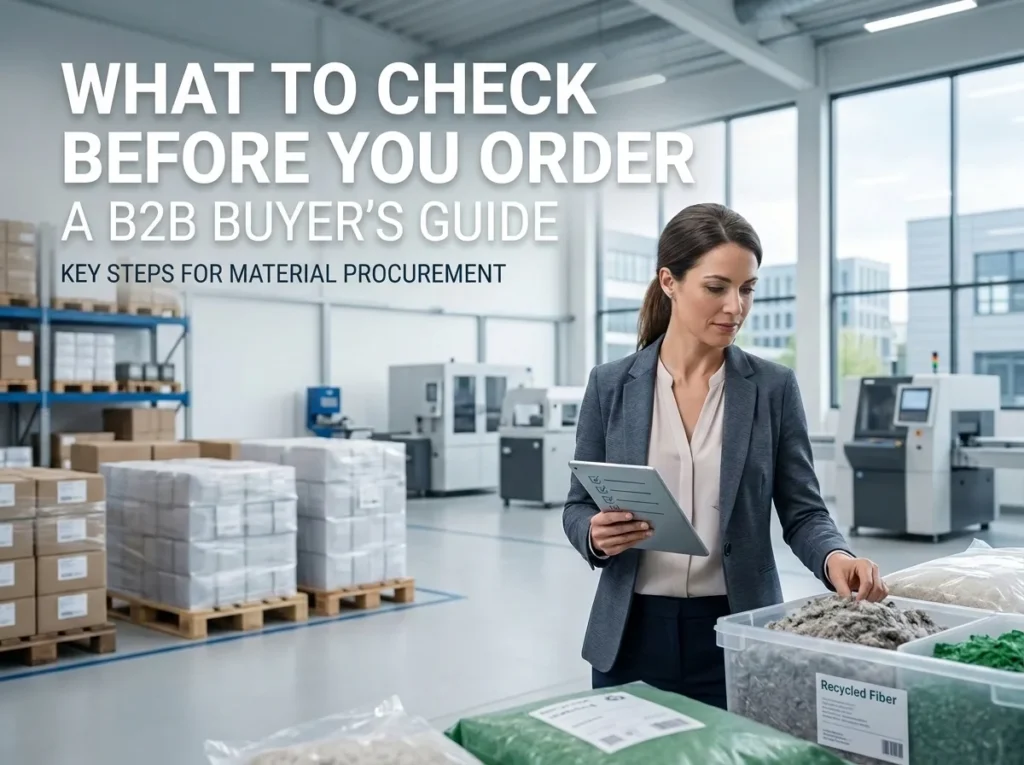 What buyers should check before ordering recycled polyester staple fiber