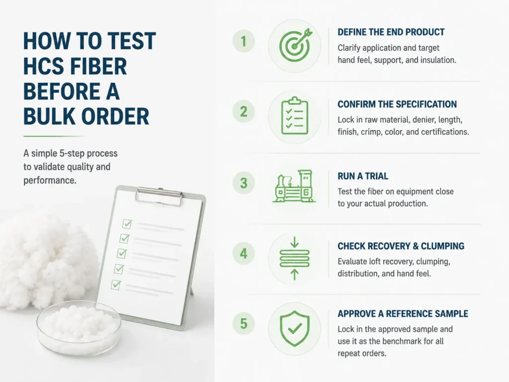 How to Test Hollow Conjugated Fiber Before a Bulk Order