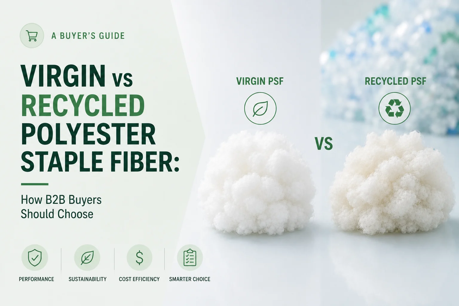 Virgin vs Recycled Polyester Staple Fiber How B2B Buyers Should Choose