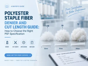 Polyester staple fiber denier and cut length guide for B2B buyers